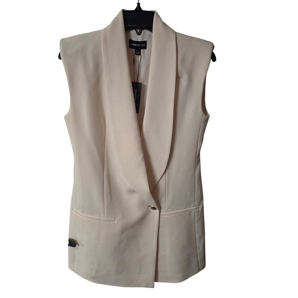 NWT Kenneth Cole Sleeveless V-Neck Blazer Mini Dress Women's Size 2